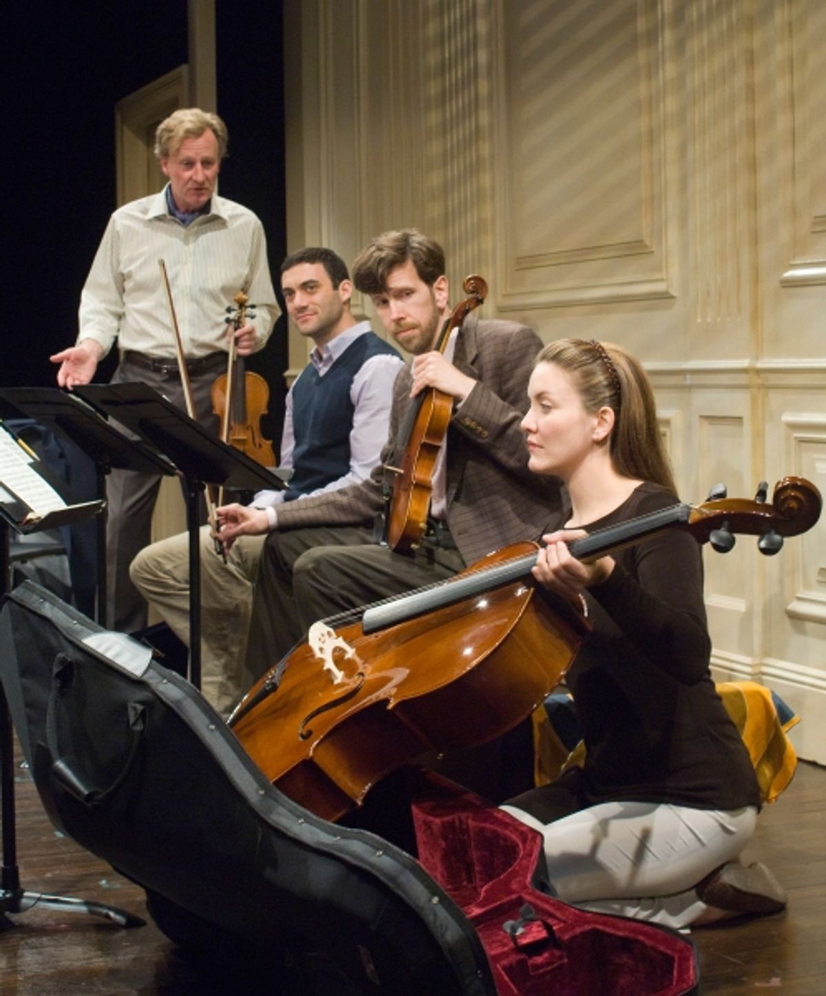 Daniel Gerroll, Morgan Spector, Robert Stanton and Rosie Benton at Bay Street Presents DISSONANCE